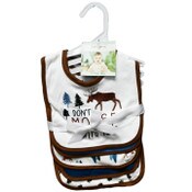 Wholesale - 5pk MOOSE MULTICOLOR BIBS C/P 72, UPC: 191655235548